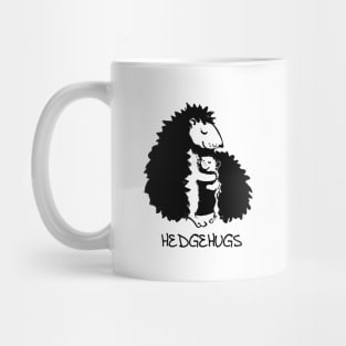 'Hedgehugs Hedgehog Hugging' Sweet Hedgehog Gift Mug